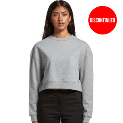 AS COLOUR Womens Crop Crew Sweater Thumbnail